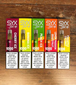 NOVINKA SYX BAR jednorázové cigarety až 1000 potahů s vynikající chutí...