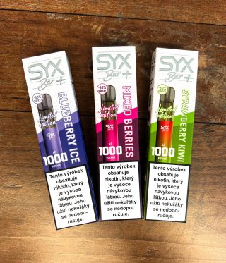 Limitovaná edice jednorázových cigaret SYX BAR 🤩 sladkost ubrána o 30% chuť posílena. Pro všechny kdo chtějí víc...